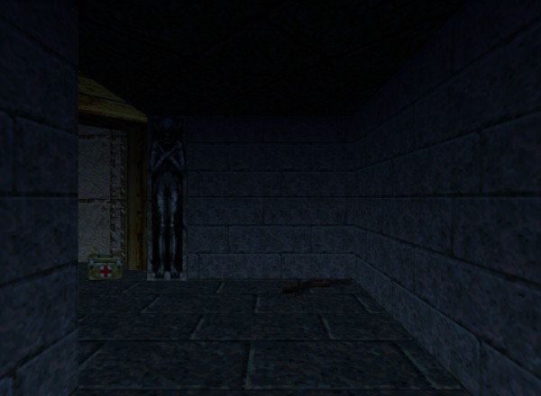 Doom 64 level image: First-person view (FPV)