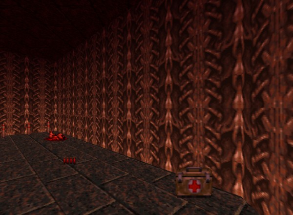 Doom 64 level image: First-person view (FPV)