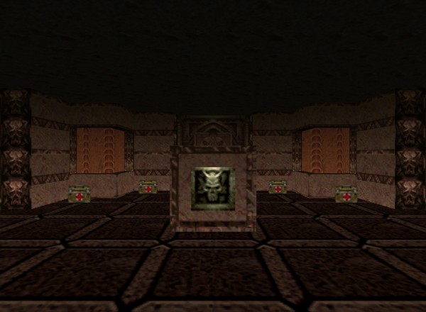 Doom 64 level image: First-person view (FPV)