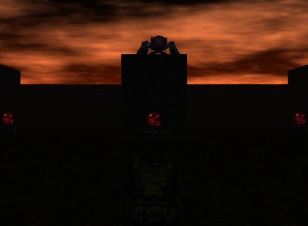 Doom 64 level image: First-person view (FPV)