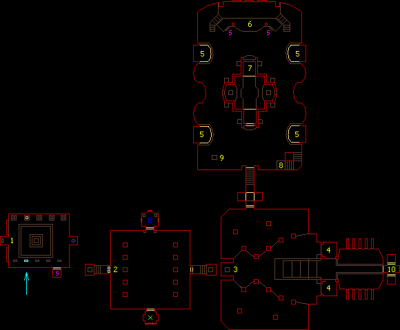 Doom 64 TC level 17: Dark Entries