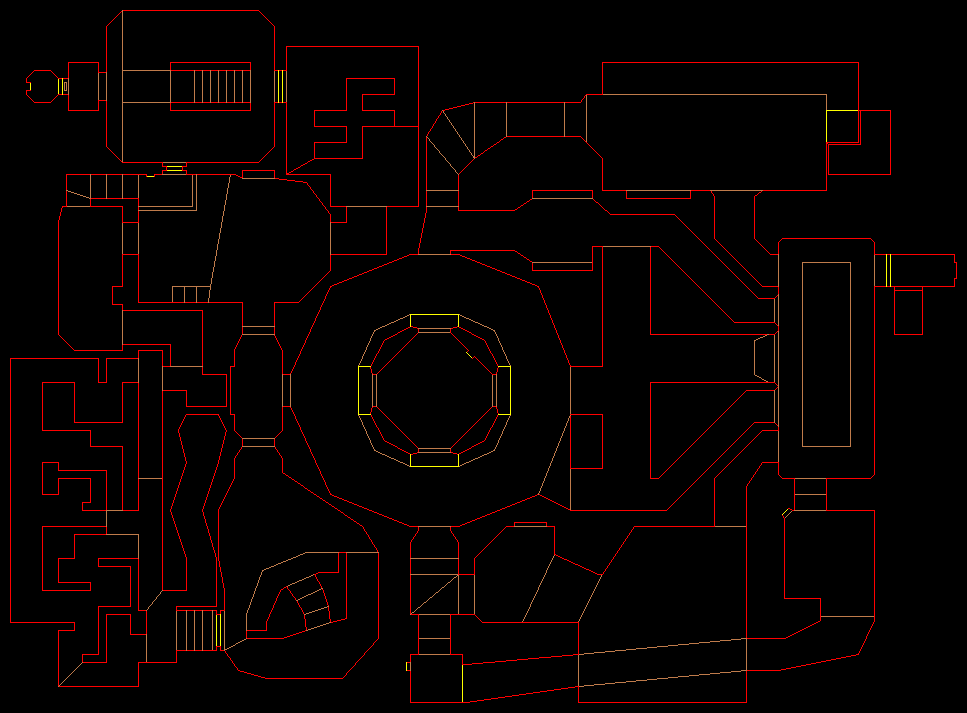 PlayStation Doom level 4, COMMAND CONTROL: Level map