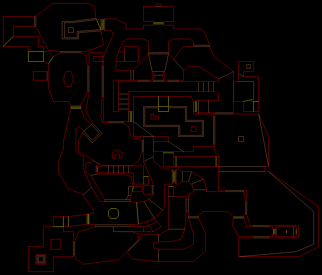 PlayStation Doom level 7, COMPUTER STATION: Level map