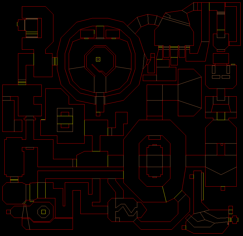 PlayStation Doom level 12, DEIMOS LAB: Level map