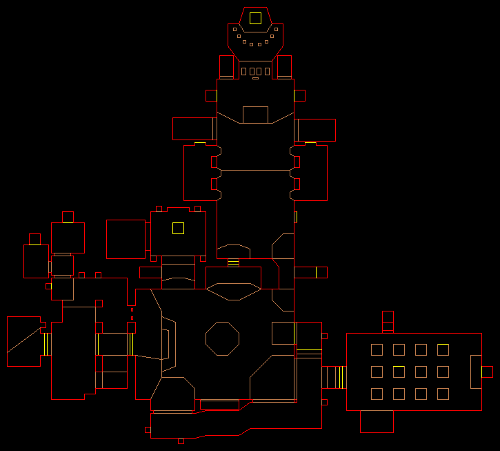 PlayStation Doom level 27, UNRULY EVIL: Level map