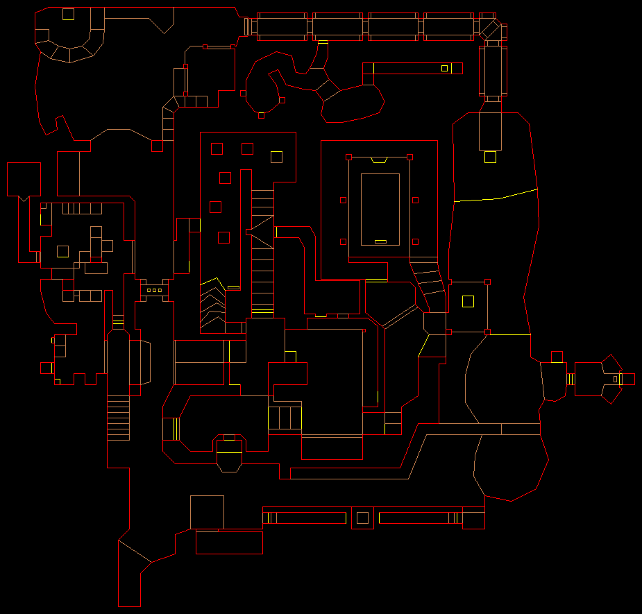 PlayStation Doom level 29, TWILIGHT DESCENDS: Level map