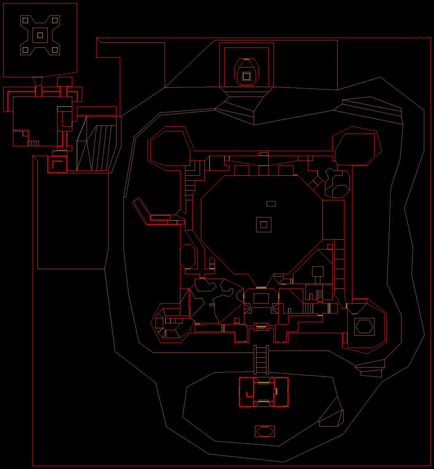 PlayStation Doom level 47, THE CITADEL: Level map