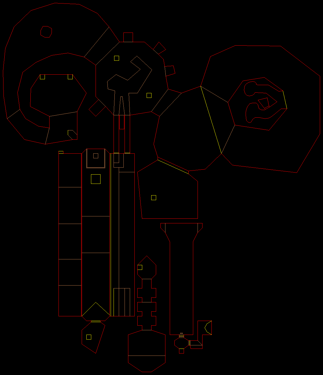 PlayStation Doom level 50, BARRELS OF FUN: Level map