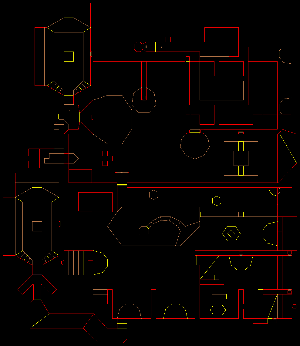 PlayStation Doom level 53, MONSTER CONDO: Level map