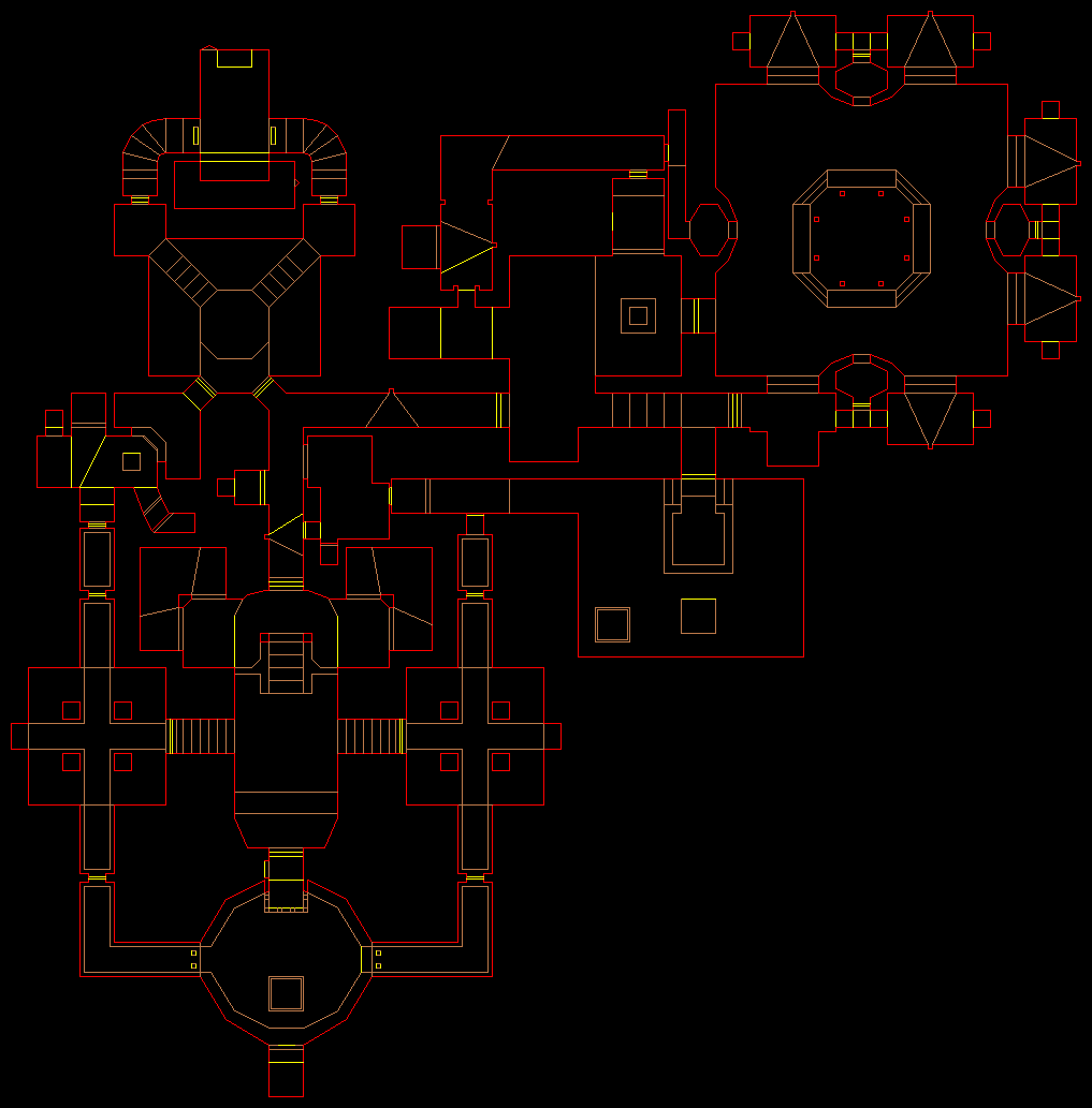 PlayStation Final Doom level 8, MINOS: Level map