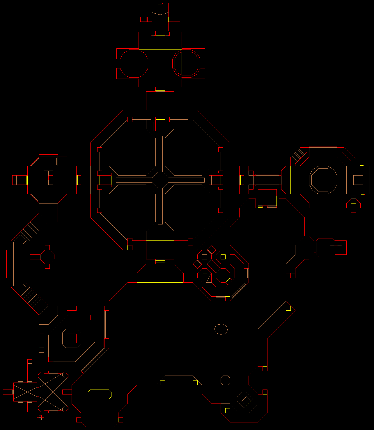 PlayStation Final Doom level 18, NUKAGE PROCESSING: Level map