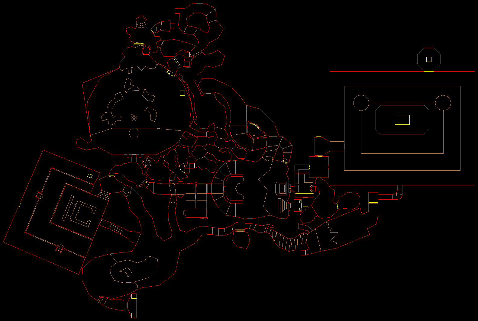 PlayStation Final Doom level 19, DEEPEST REACHES: Level map