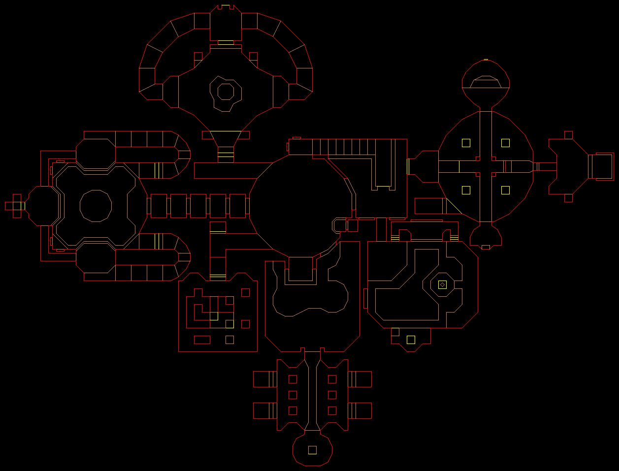 PlayStation Final Doom level 25, CONGO: Level map