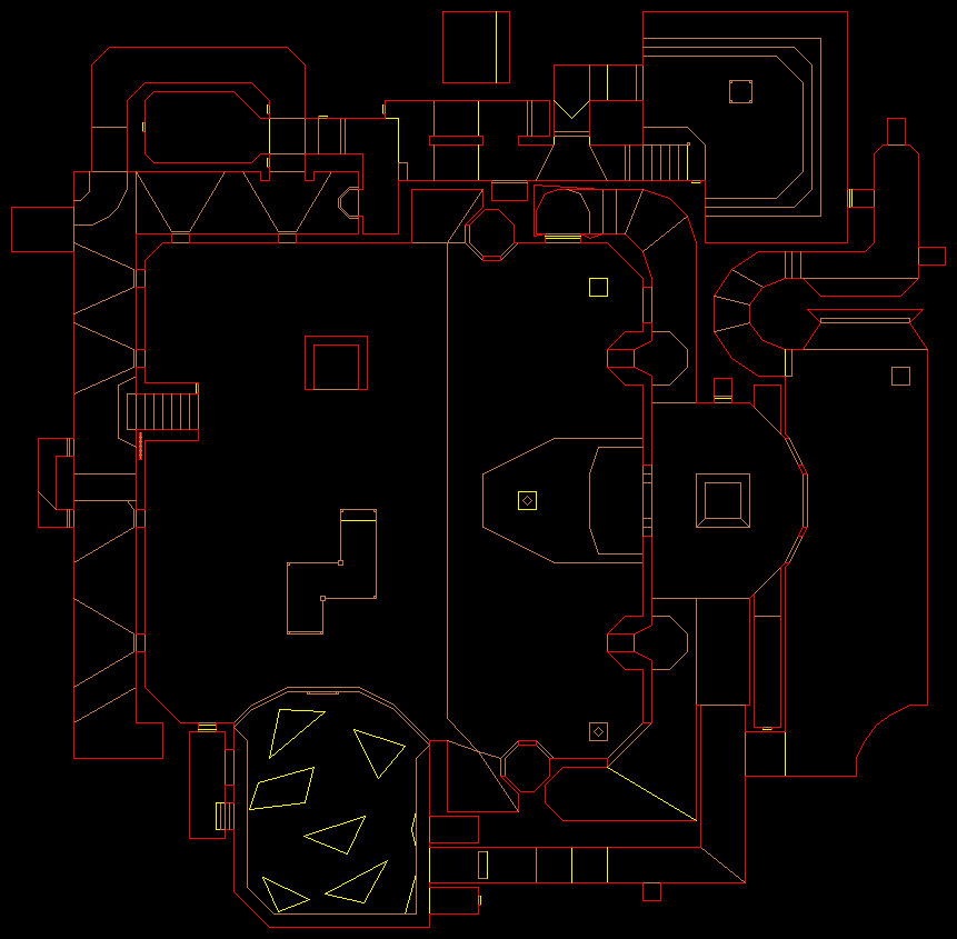 PlayStation Final Doom level 29, THE DEATH DOMAIN: Level map